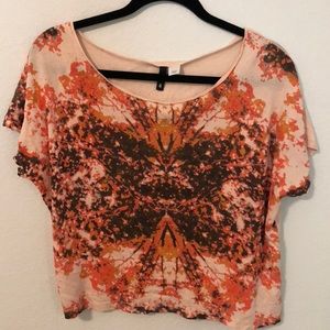 Abstract crop top